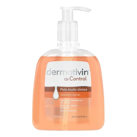 Sabonete Líquido Facial Pele Oleosa Dermotivin Oil Control 300mL