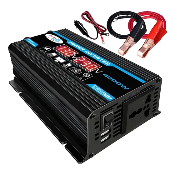 L. L.para 1 12v-220v 4000w Inversor De Carro Digital Inteli