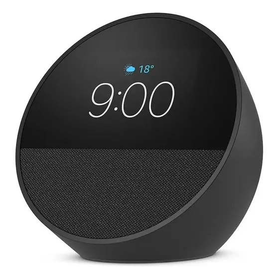 Relagio Inteligente Amazon Echo Spot 2024 Alexa Preto