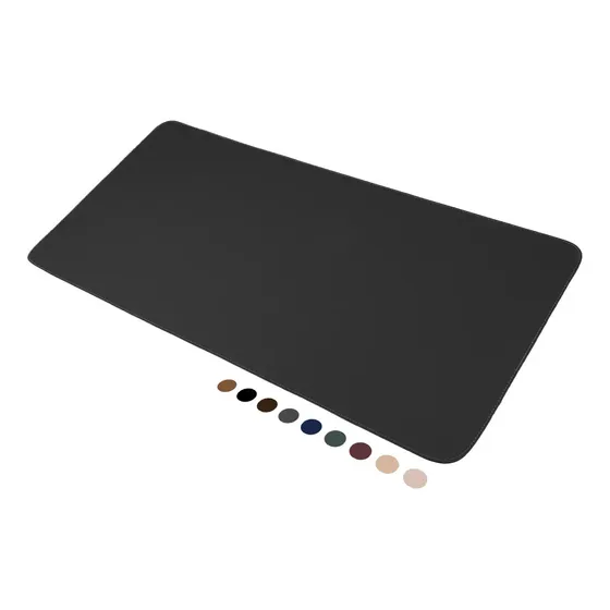 Mousepad Grande Preto 90x40 Deskpad Couro Antiderrapante Mesa Computador Notebook Eddias