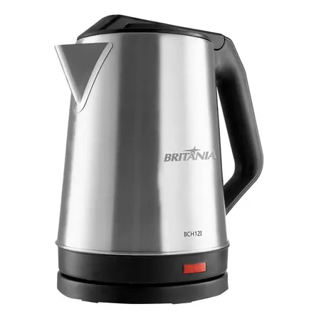 Chaleira Elétrica Bch12i Automática Inox 1,9l Cor Preto Britânia 127v