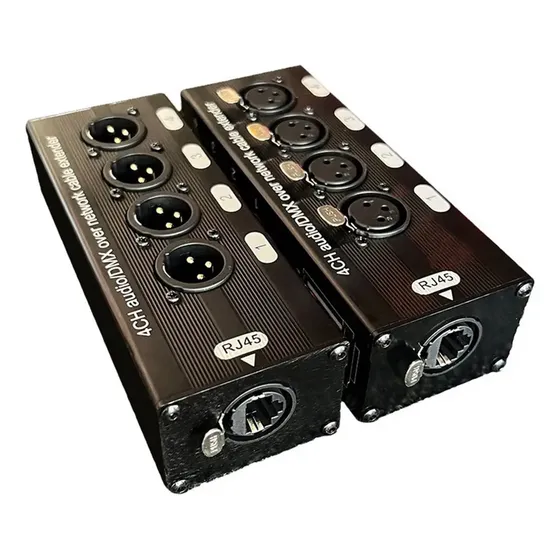 ' Áudio Xlr De 4 Canais E 3 Pinos E Extensor De Cabo Dmx