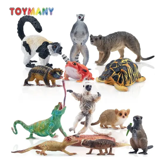 Figuras De Animais Madagascar Toymany - Modelo De Brinquedo