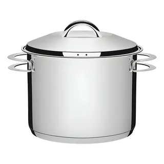 Caldeirão Tramontina Solar em Aço Inox Fundo Triplo com Tampa e Alças 24 cm 9,6 L