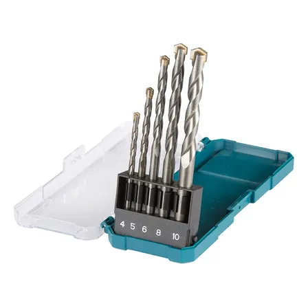 Kit Brocas 5 Peças Para Concreto Alvenaria D-72877 Makita