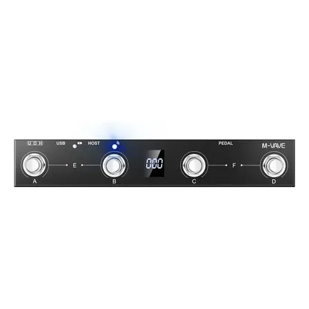 Pedal MIDI Sem Fio Recarga M-Vave Chocolate Plus Bluetooth Android iOS