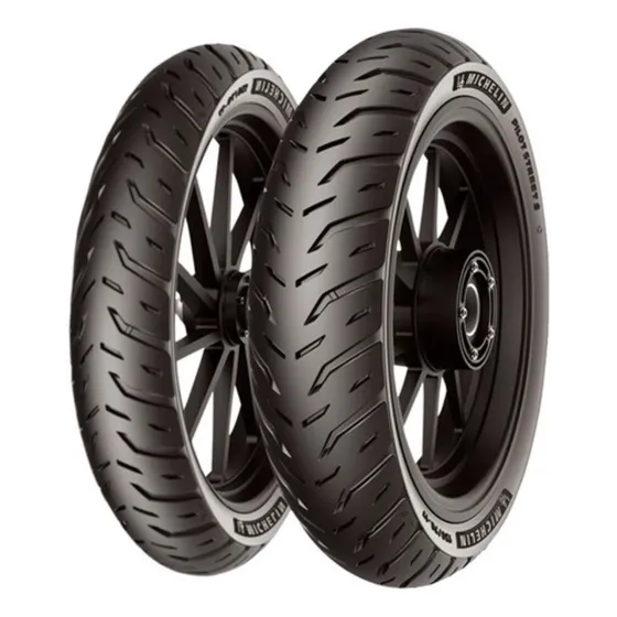 Par Pneu Moto Michelin P Street 2 80/100 100/80 Cg 160 Titan