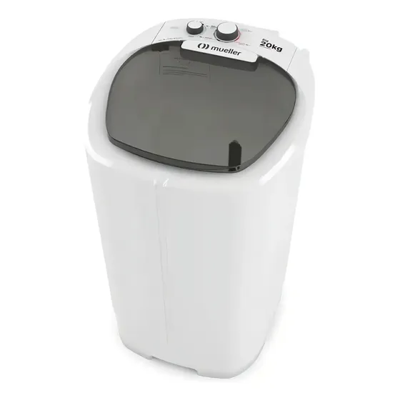 Máquina De Lavar Semiautomática Tanquinho Mueller Big 20 Kg Branco