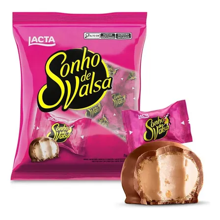 Bombom chocolate Sonho De Valsa Lacta 1Kg