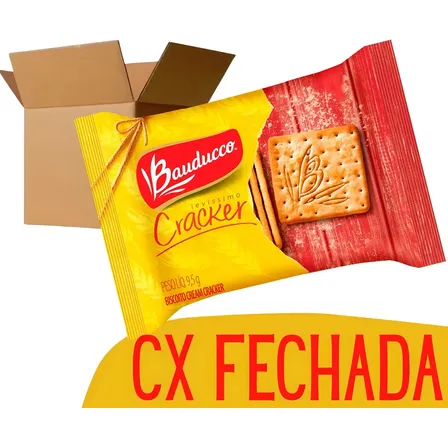 Biscoito Cream Cracker Sache Bauducco 370 Sachês