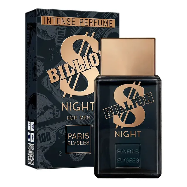 Perfume Billion Night Paris Elysees Masculino Intense 100ml