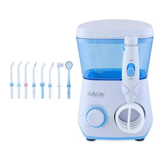 Irrigador Oral G-Life KE3000 Bivolt 600ml 10 Níveis com 8 Bicos e Higiene Profunda