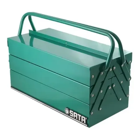 Caixa Sanfonada Metálica Com 5 Gavetas Sata St95104asc Cor Verde