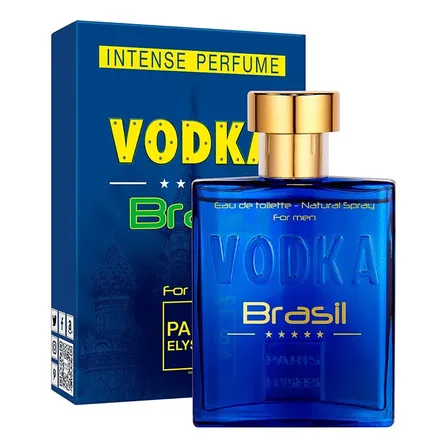 Perfume Vodka Brasil Azul Paris Elysees Masculino Intense 100ml