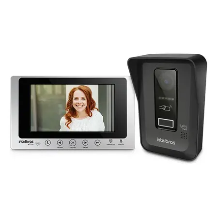Porteiro Eletrônico Intelbras Allo WT7 Lite Wi-Fi Com Visor HD De 7" e Controle Por App