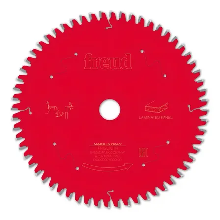 Disco De Serra 185mm Para Mdf Revestido 60 Dentes Freud Fr12l001h Vermelho