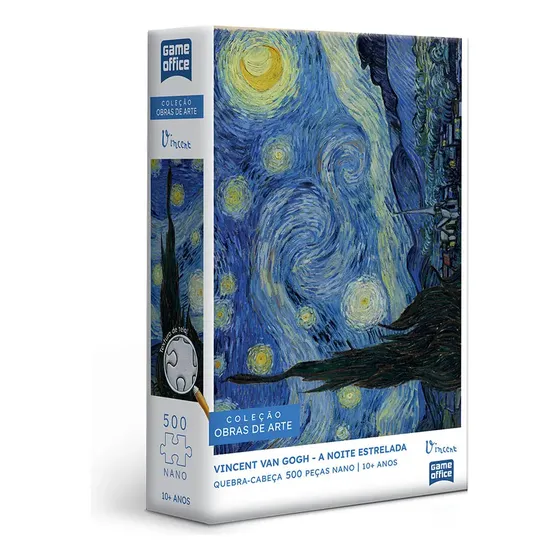 Quebra-cabeça - 500 Peças Nano - Van Gogh: A Noite Estrelada