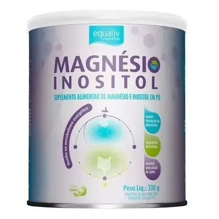Equaliv Magnésio Inositol 60 Doses Sono E Equilíbrio Limão