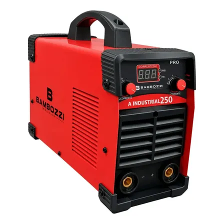 Maquina De Solda Inversora Industrial 250a Bambozzi - Cor Vermelho Frequência 50/60Hz