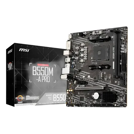 Placa-mãe Am4 Msi B550m A Pro Msi Preto