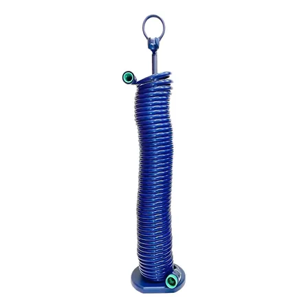 Mangueira Espiral De Jardim 7,5 Metros Poliuretano Azul Azul
