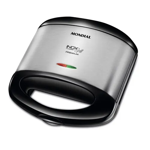 Sanduicheira S07 Inox Premium 800w Preta Mondial Cor Preto