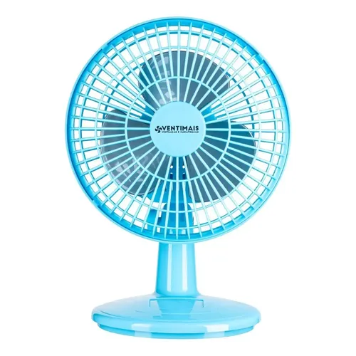 Ventilador Mini Turbo 20cm Azul/prata Ventimais 3 60 Azul 20 Cm Prata Plástico 60 Hz 220v