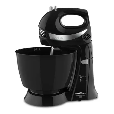 Batedeira Diamante 400w 4,3l Preta Britânia Preto 220v 50 Hz/60 Hz