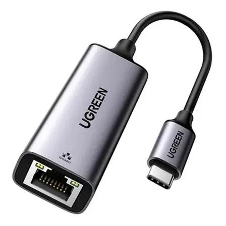 Adaptador Ugreen Usb-c Para Ethernet Rj45 Para Macbook, Laptop Space Gray