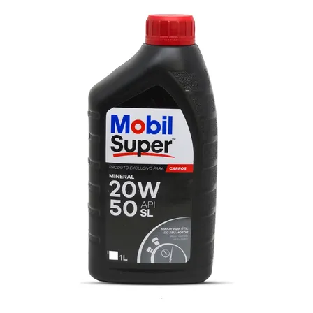 Óleo Mobil Super para Motor de Carros 20W-50 API SL para Carros