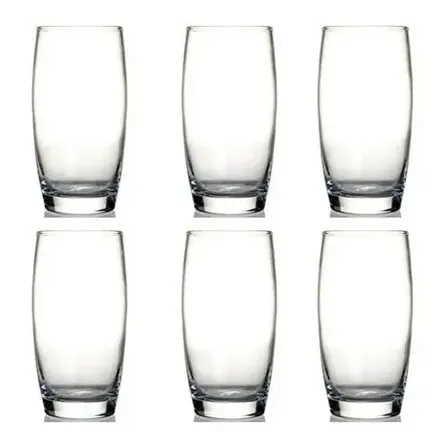 Jogo De 6 Copos Nadir Oca Line Glass - 300 Ml Vidro Grosso Transparente