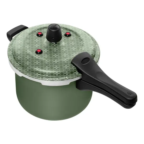 Panela de Pressão Patolux 5L Verde Fecho Externo Antiaderente 7 Camadas