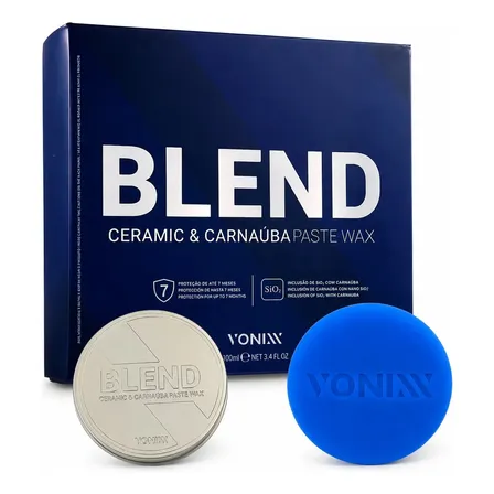 Cera Automotiva Pasta Blend Vonixx 100ml Carnaúba E Cerâmica