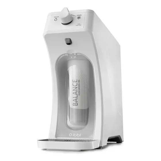Purificador de Água Gelada Fria e Natural Eletrônico Ibbl E-due Equilibrium Branco