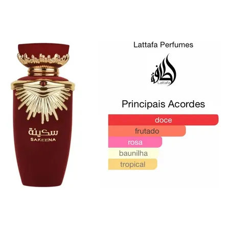 Perfume Sakeena Lattafa Edp Feminino 100ml Volume Da Unidade 100 Ml