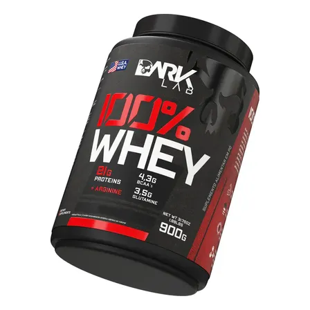 100% Whey Protein Pote 900g Sabor Gelato Di Latte Dark Lab