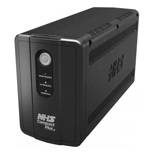 Nobreak 1200va Nhs Compact Plus4 Entrada Bivolt E Saída 115v Preto
