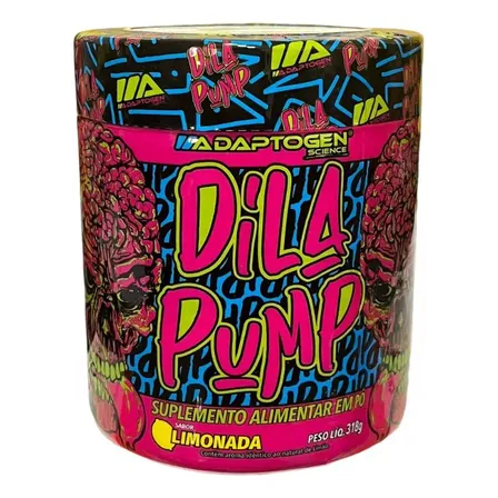 Suplemento Em Pó Dila Pump Pre Treino Sem Cafeína Adaptogen Science Pote De 318g Sabor Limonada