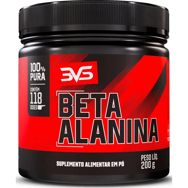 Beta Alanina 200g - Fórmula Avançada 100% Pura com 117 Doses - 3VS Nutrition