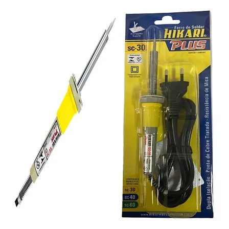 Ferro De Soldar Hikari Profissional Sc-30 25w 127v