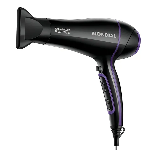 Secador De Cabelos Black Purple Scn-01 2000w Preto Mondial 220v
