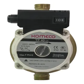 Minibomba Circuladora De Água Quente Tp 40 G4 Bronze Komeco