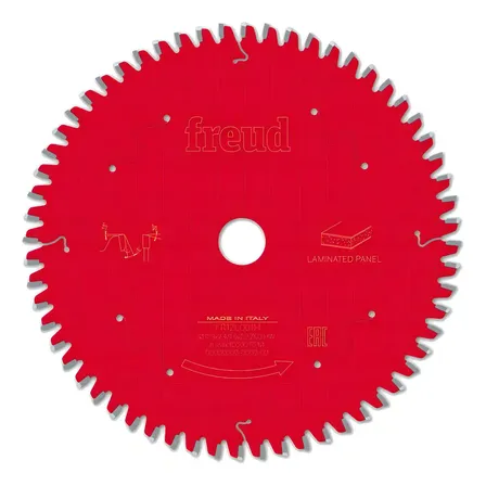 Lâmina Serra Circula 185mm 7.1/4 60d Mdf Freud F03fs09801 Vermelho