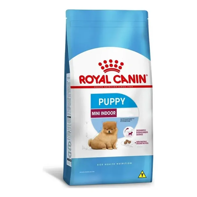 Ração Mini Indoor Para Cães Filhotes 2,5kg Royal Canin