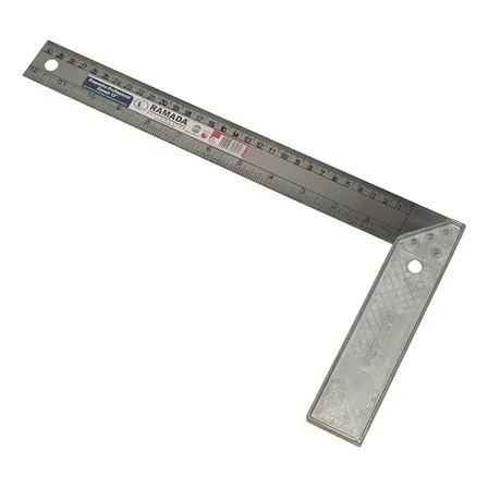 Esquadro De Aluminio 12 Polegadas Ramada 30cm Profissional Cinza