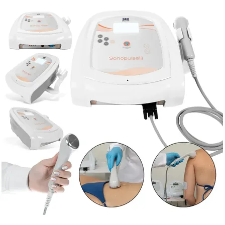 Ibramed Sonopulse Iii Aparelho Profissional De Estética Fisioterapia Ultrassom 1 E 3 Mhz Bivolt Gordura Localizada Celulite