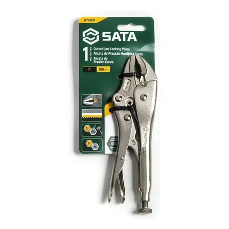 Alicate De Pressão Mordente Curvo 7 Profis. Sata St71102st
