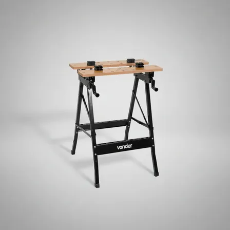Bancada De Trabalho Dobrável Multiuso Vonder Bm 600 Com Tampo Mdf 610x360x800mm Capacidade 100kg