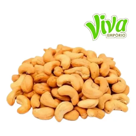 1 Kg Castanha Caju Torrada Inteira Premium Sem Sal