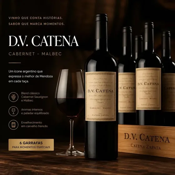 Vinho Dv Catena Cabernet Malbec X 750ml Pack X6